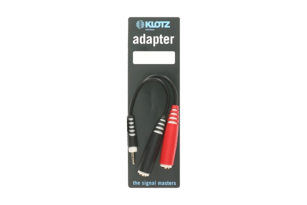 Y adapter - shortTRS 3.5 mm - 2 x TS socket  6.3 mm - 0,2m
