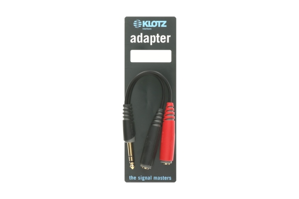 Y adapter - shortTRS 6.3 mm - 2 x TS socket 6.3 mm - 0,2m