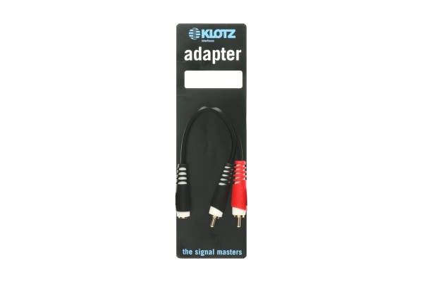 Y adapter - shortTRS socket 3.5 mm - 2 x RCA - 0,2m