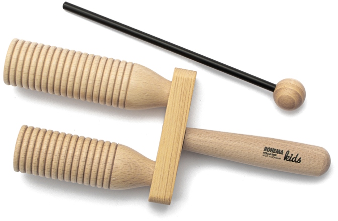 Agogo din lemn  Rohema 2-Tone Agogo 