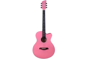 Brunswick BF100 Grand Auditorium Cutaway - Baby Pink