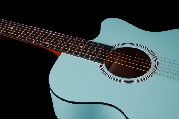 Brunswick BF100 Grand Auditorium Cutaway - Mint Green — 3