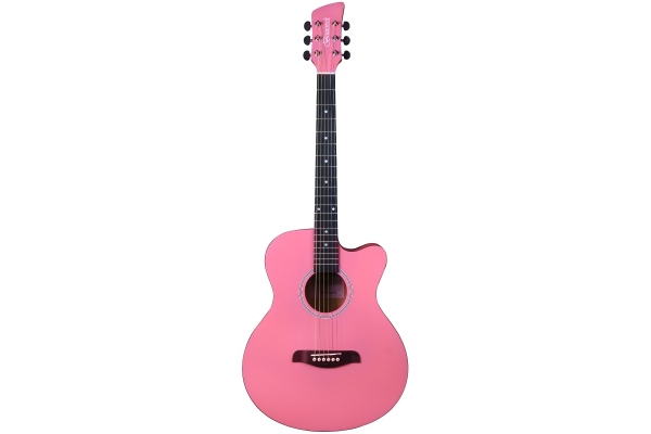 Brunswick BF100 Grand Auditorium Cutaway - Baby Pink