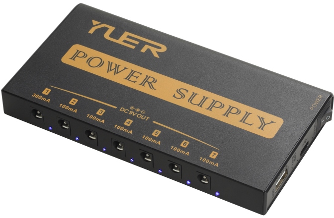 Alimentare multipla pedalboard YUER  PR-02 - Mobile Rechargeable Multi-Power Supply
