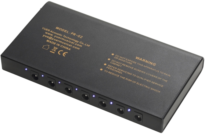 Alimentare multipla pedalboard YUER  PR-02 - Mobile Rechargeable Multi-Power Supply
