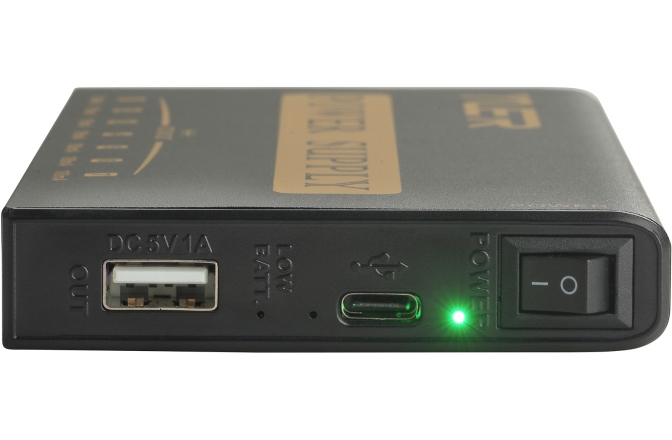 Alimentare multipla pedalboard YUER  PR-02 - Mobile Rechargeable Multi-Power Supply