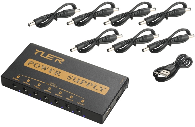 Alimentare multipla pedalboard YUER  PR-02 - Mobile Rechargeable Multi-Power Supply