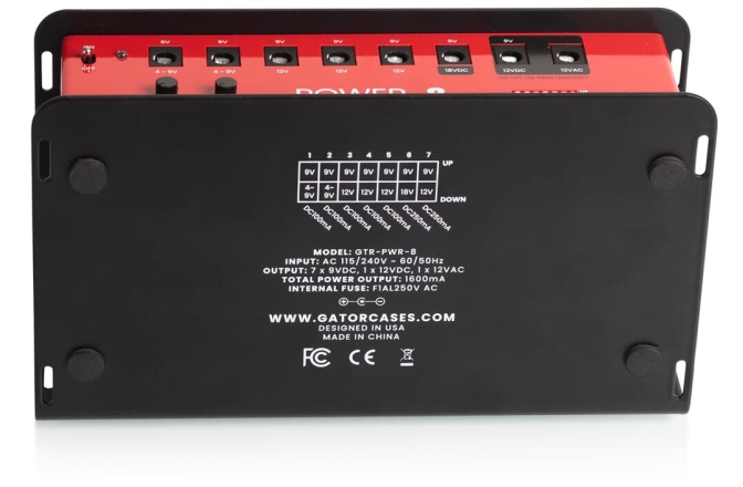 Alimentator Gator Frameworks Pedal Board Power Supply 8 Outputs EU
