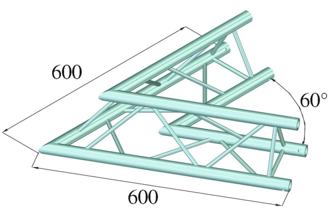 Alutruss DECOLOCK DQ3-PAC20 2-Way Corner 60°