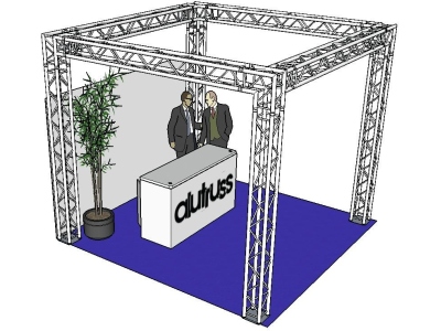 Truss set QUADLOCK 6082 square 4x4x3.5m (WxDxH)
