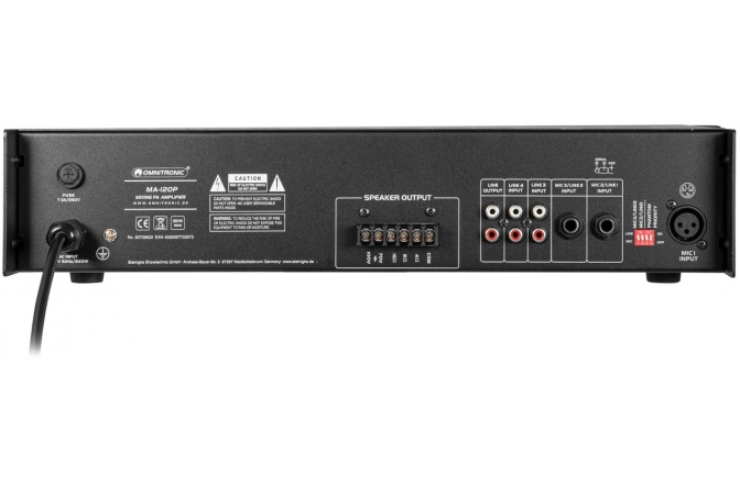 Amplificator 120V Omnitronic MA-120P PA Mixing Amplifier