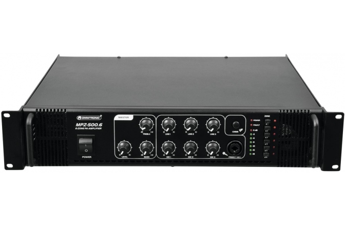 Amplificator 120V Omnitronic MPZ-500.6 PA Mixing Amplifier
