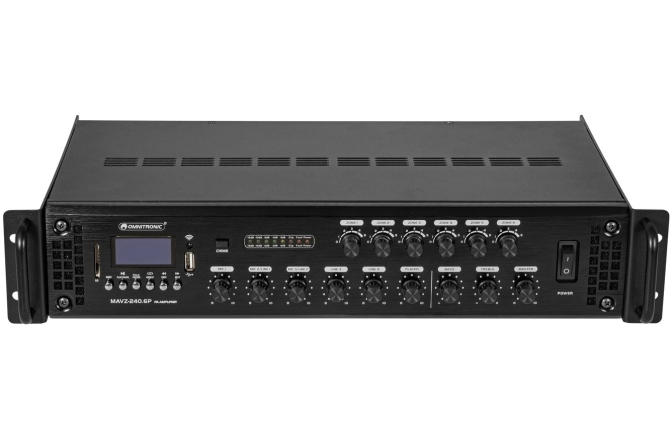 Amplificator 240W/6zone Omnitronic MAVZ-240.6P PA Mixing Amplifier