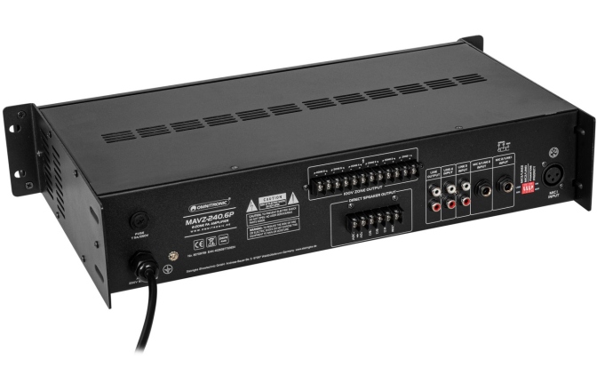 Amplificator 240W/6zone Omnitronic MAVZ-240.6P PA Mixing Amplifier