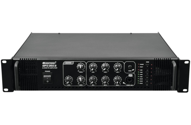 Amplificator 350W/6zone Omnitronic MPZ-350.6 PA Mixing Amplifier