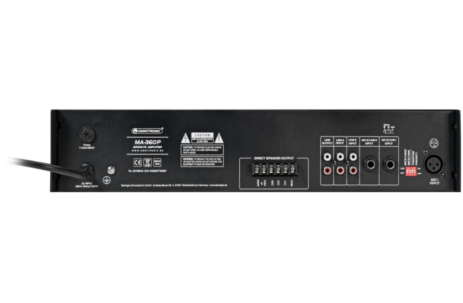 Amplificator 360W Omnitronic MA-360P PA Mixing Amplifier