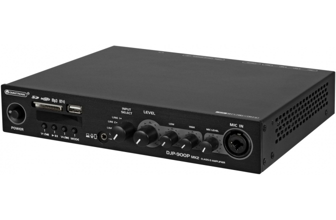 Amplificator compact stereo cu player + Bluetooth Omnitronic DJP-900P MK2 Class D Amplifier