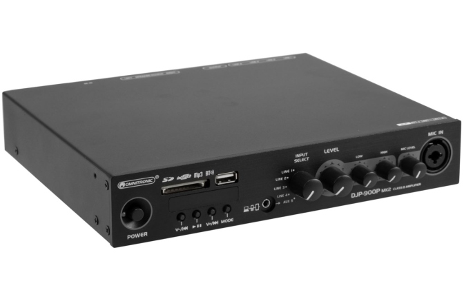 Amplificator compact stereo cu player + Bluetooth Omnitronic DJP-900P mk2