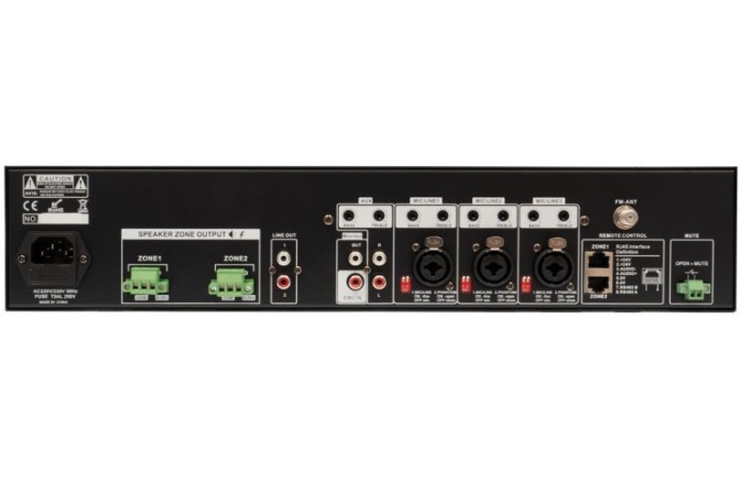Amplificator cu 2 Zone 120W CKS PAZ-1202 USB, SD, FM, Bluetooth