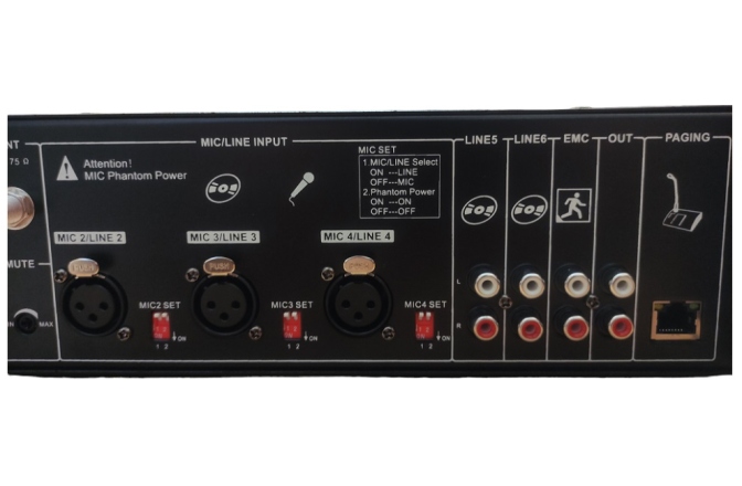 Amplificator cu 6 zone 240W CKS PAZ-2406 USB, SD, FM, Bluetooth