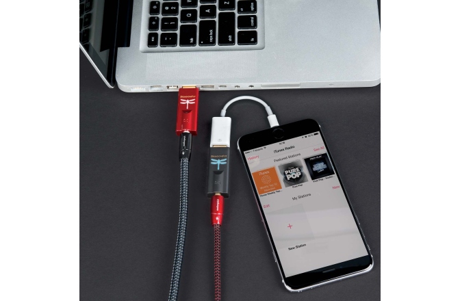 Amplificator de casti si DAC  Audioquest DragonFly Red