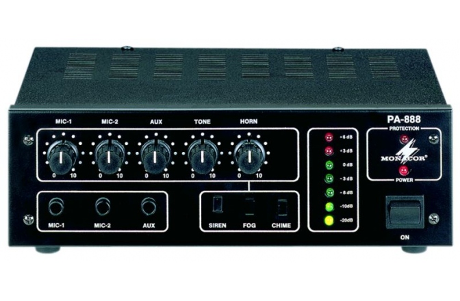 Amplificator-mixer 100V Monacor PA-888