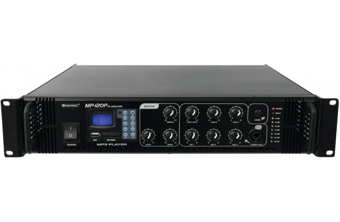 Amplificator-mixer cu player Omnitronic MP-120P PA