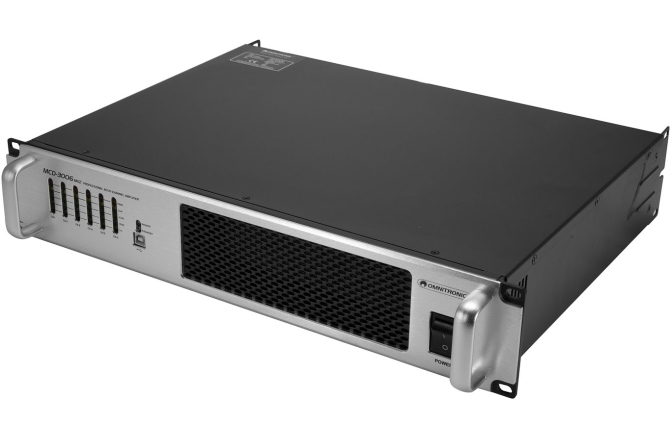 Amplificator PA cu 6 canale cu SMPS Omnitronic MCD-3006 MK2 6-Channel Installation Amplifier