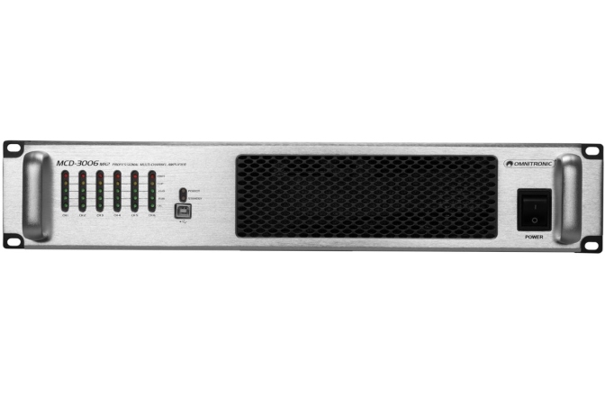Amplificator PA cu 6 canale cu SMPS Omnitronic MCD-3006 MK2 6-Channel Installation Amplifier