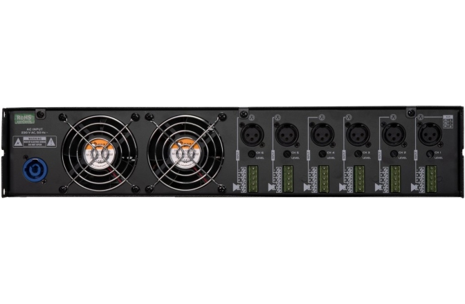 Amplificator PA cu 6 canale cu SMPS Omnitronic MCD-3006 MK2 6-Channel Installation Amplifier