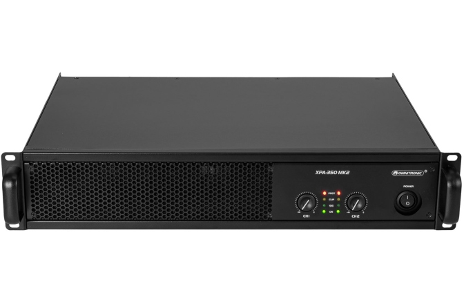 Amplificator PA cu două canale și  limitator Omnitronic XPA-350 mk2