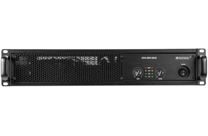Amplificator PA cu două canale și  limitator Omnitronic XPA-350 mk2