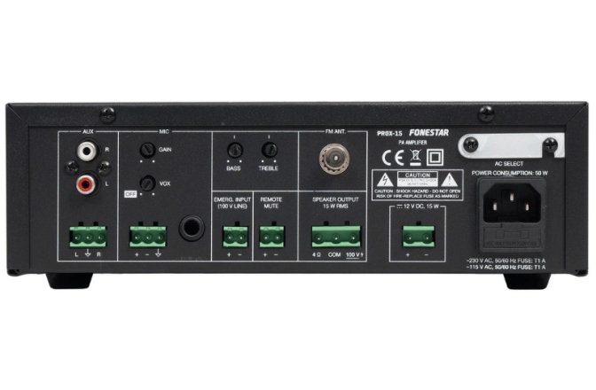 Amplificator PA Fonestar	 PROX-15