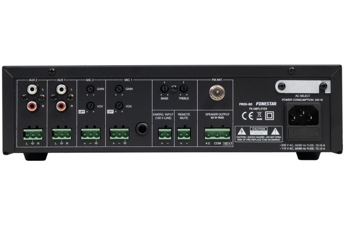 Amplificator PA Fonestar	 PROX-60