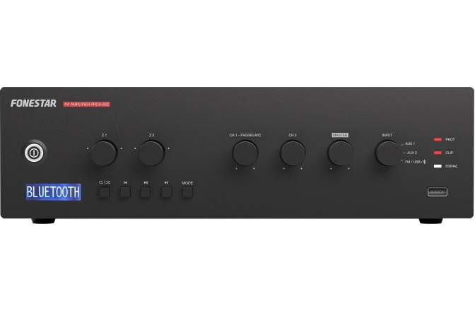 Amplificator PA Fonestar	 PROX-60Z Bluetooth/USB/FM