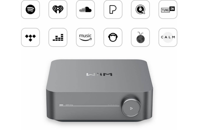 Amplificator stereo compact WiiM AMP Dark Grey
