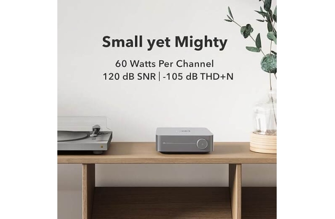 Amplificator stereo compact WiiM AMP Pro Dark Grey