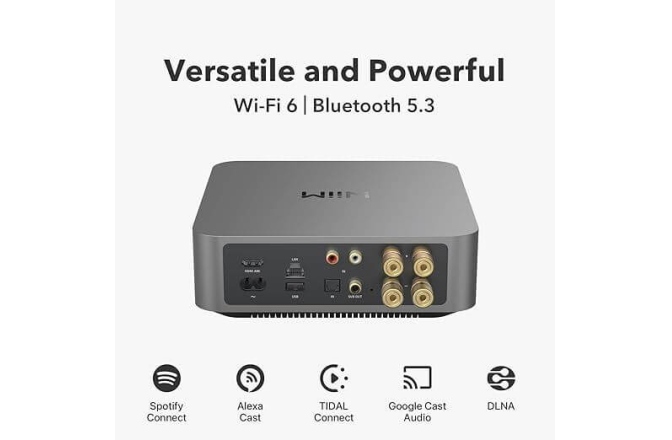Amplificator stereo compact WiiM AMP Pro Dark Grey