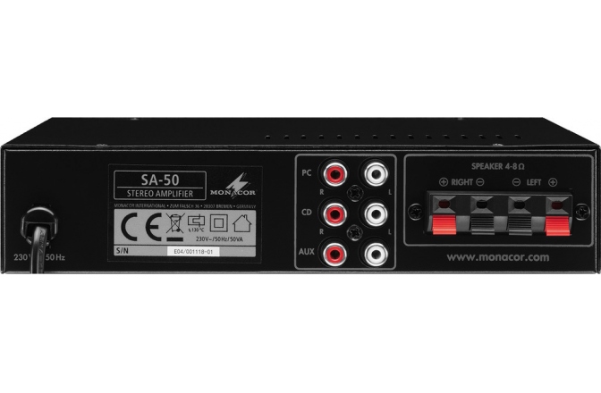 Amplificator stereo Monacor SA-50