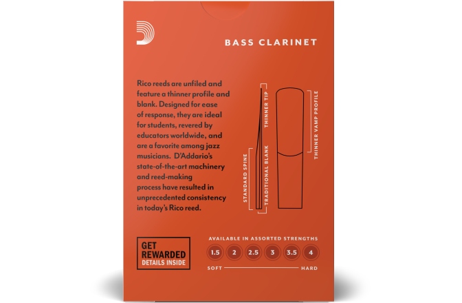 Ancie clarinet bas Daddario Woodwinds Bass Clarinet 1.5 