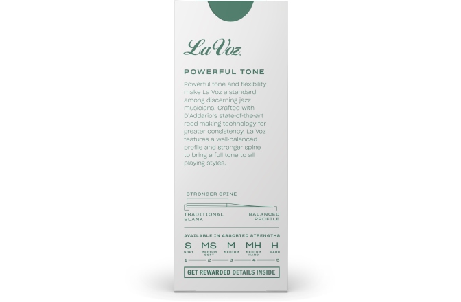 Ancie Clarinet Bas Daddario Woodwinds La Voz Bass Clarinet Medium Hard 