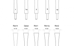 Ancie fagot Medir Bassoon cane, gouged and profiled ba111