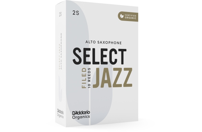 Ancie pentru Saxofon Alto Daddario Woodwinds Organic Select Jazz Filed Alto Saxophone 2 Soft 