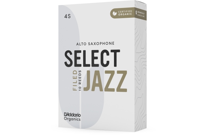 Ancie pentru Saxofon Alto Daddario Woodwinds Organic Select Jazz Filed Alto Saxophone 4 Soft 