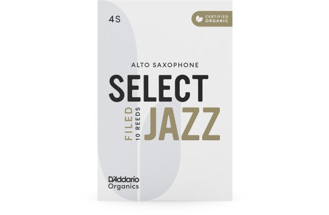 Ancie pentru Saxofon Alto Daddario Woodwinds Organic Select Jazz Filed Alto Saxophone 4 Soft 