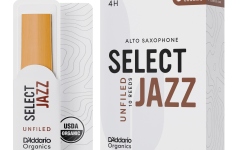Ancie pentru Saxofon Alto Daddario Woodwinds Organic Select Jazz Unfiled Alto Saxophone 4 Hard 