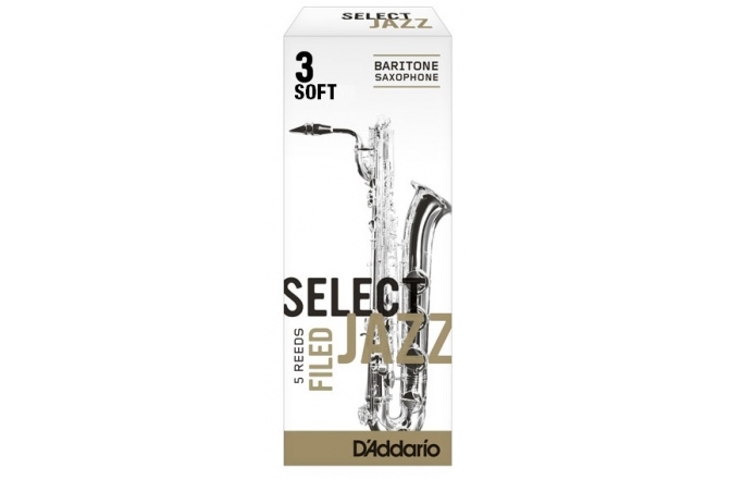 Ancie pentru saxofon bariton Daddario Woodwinds Baritone Sax Select Jazz 3S