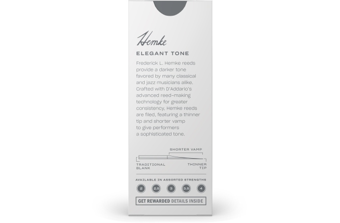 Ancie pentru Saxofon Bariton Daddario Woodwinds Frederick L. Hemke Baritone Saxophone 2.0  