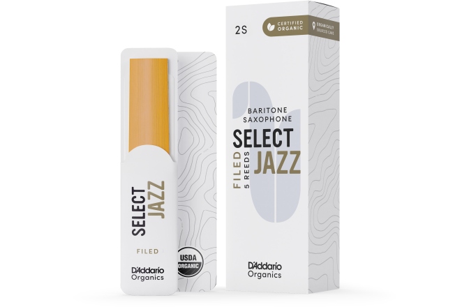 Ancie pentru Saxofon Bariton Daddario Woodwinds Organic Select Jazz Filed Baritone Saxophone 2 Soft