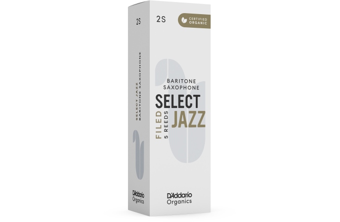 Ancie pentru Saxofon Bariton Daddario Woodwinds Organic Select Jazz Filed Baritone Saxophone 2 Soft